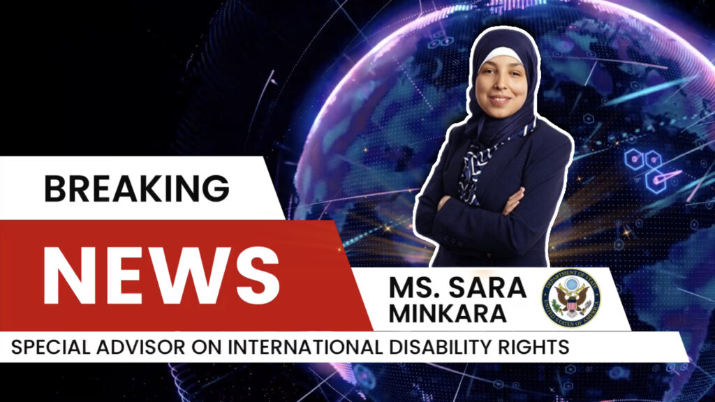 Ms. Sara Minkara ที่ปรึกษาพิเศษว่าด้วยสิทธิคนพิการ